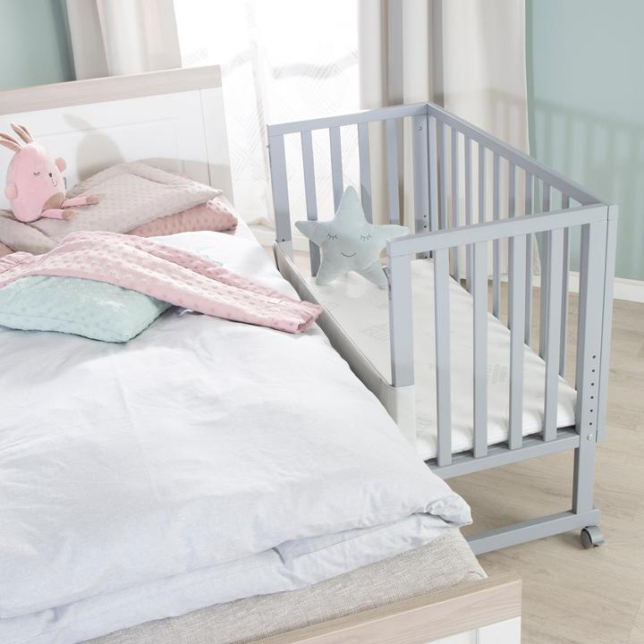 Produktbild Roba Stuben- & Beistellbett 3in1 mit Barriere + Matratze