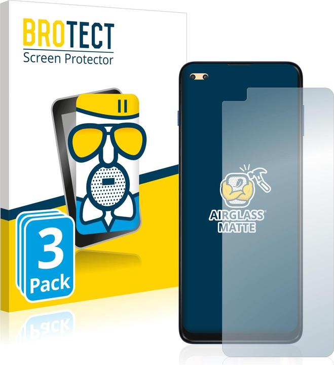 Produktbild BROTECT AirGlass Panzerglasfolie Matt (3 Stück, Motorola Moto G 5G Plus)