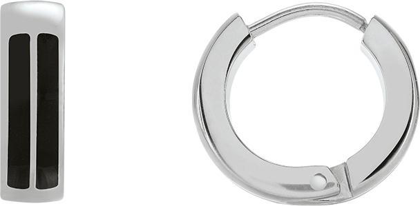 Image du produit Jourdan Boucle d'oreille en acier bicolore noir (Acier)