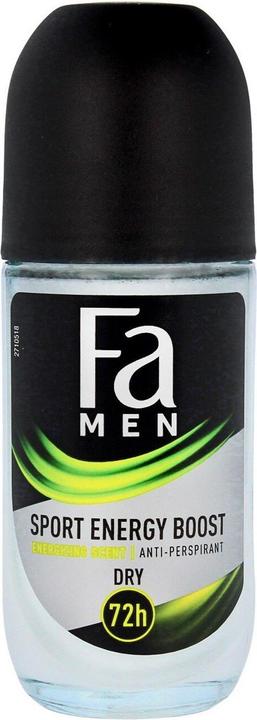 Produktbild Fa Men Sport Energy Boost Antiperspirant Roll-On Antiperspirant In Bullets For (Roll-on, 50 ml)
