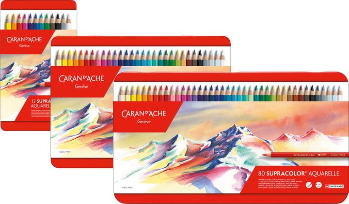 Actual product image Caran d'Ache Supracolor Aquarelle Metallschachtel (Multicoloured, 40 x)