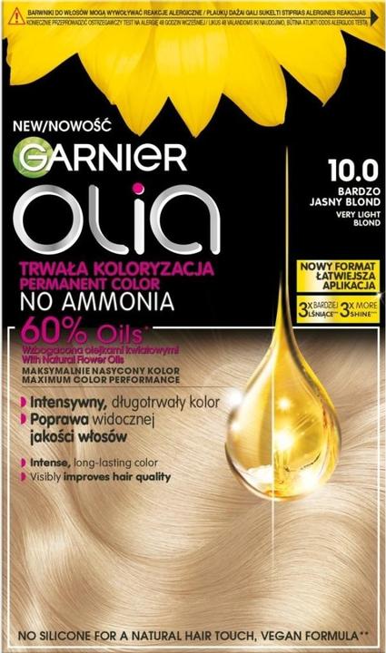 Actual product image Garnier Olia Hair Color 100 Very Light Blond (100 Very light blonde)