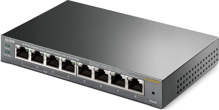 Actual product image TP-Link Tl-Sg108pe (8 Ports)