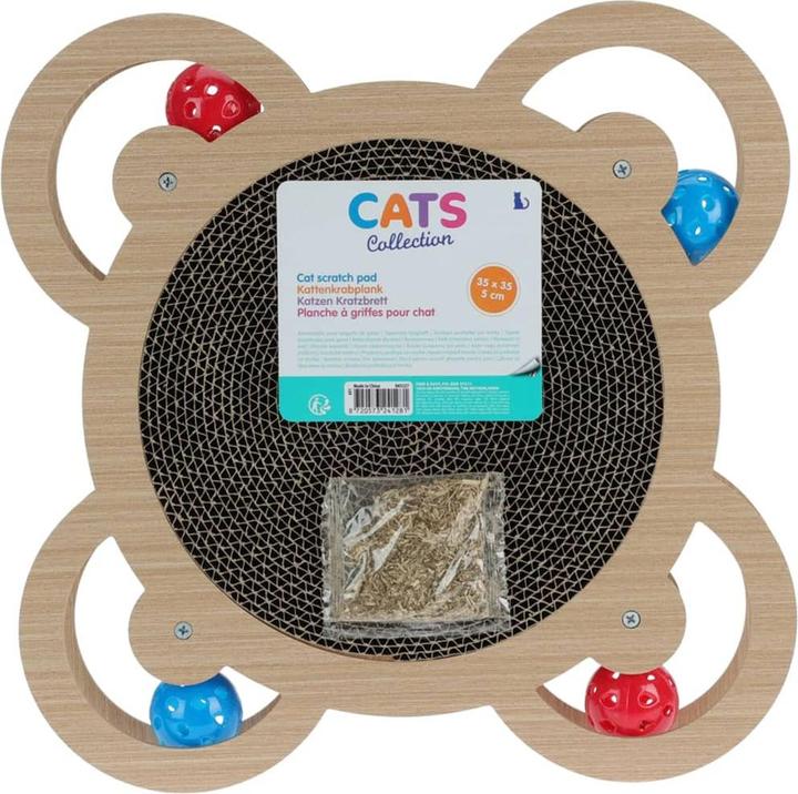 Actual product image PETS Collection scratching toy for cats nature 35x35x5 (5 cm, Nature)