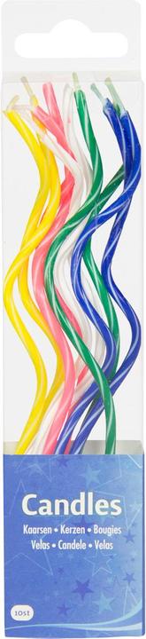 Folat Lange Spirale Kerzen - 10 Stück (10 pz.)