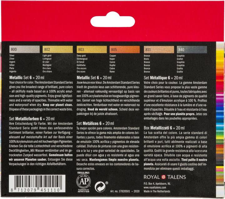 Actual product image Amsterdam acrylic paint (Multicolor, 120 ml)