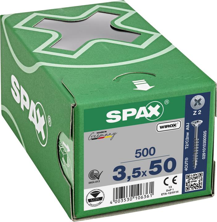 Actual product image Spax Chipboard screws (500 Screws per piece)
