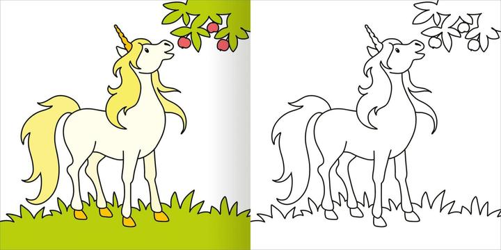 Actual product image My first thick colouring book from 2 - Unicorns