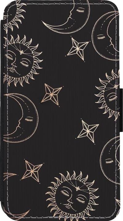 Immagine prodotto PhoneLook Cover Portafoglio nero Soli e Lune (Apple iPhone 13 mini)