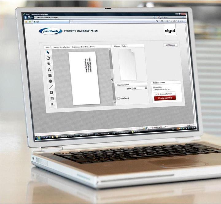 Actual product image Sigel Envelope (DIN long (11 x 22 cm), 50 x)