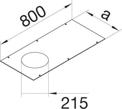 Actual product image Hager TEHA cover (80 cm)