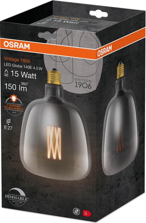 Image du produit Osram Vintage 1906 Led Big Special Shapes (E27, 4.50 W, 150 lm, 1 x, G)