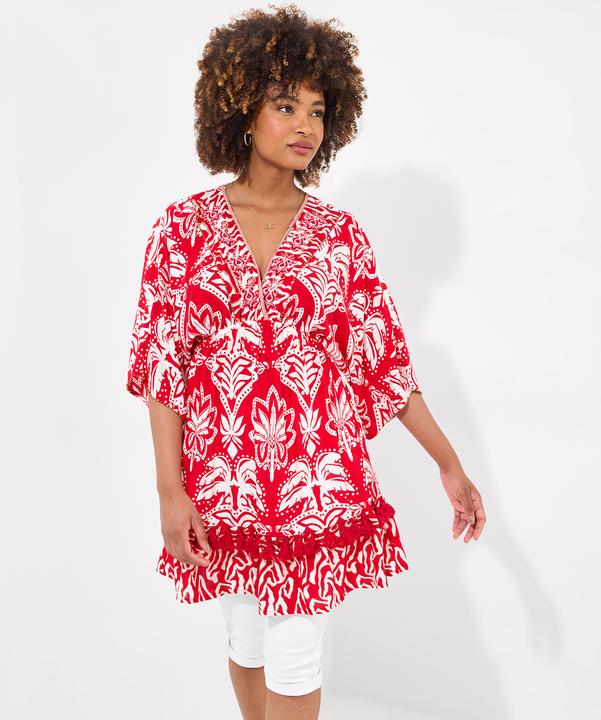 Immagine prodotto Joe Browns Batwing Sleeve Wrap Front Tassel Tunic Dress (42)
