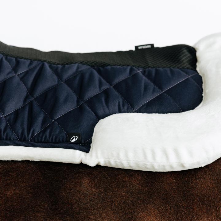 Image du produit Fouganza Sattelpad Synthetik-Lammfell Pferd/Pony - 500 marineblau