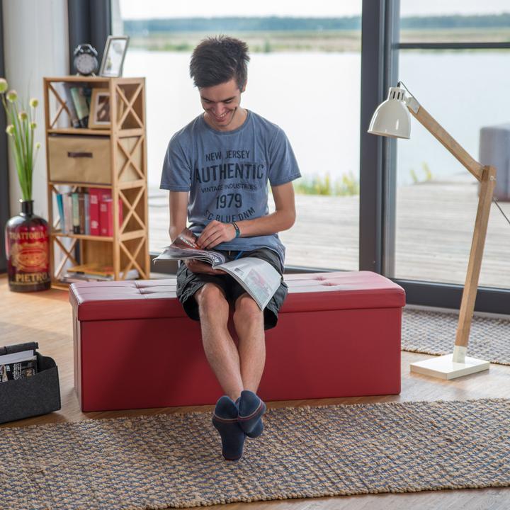 Produktbild Relaxdays Faltbare Sitzbank (114 cm)
