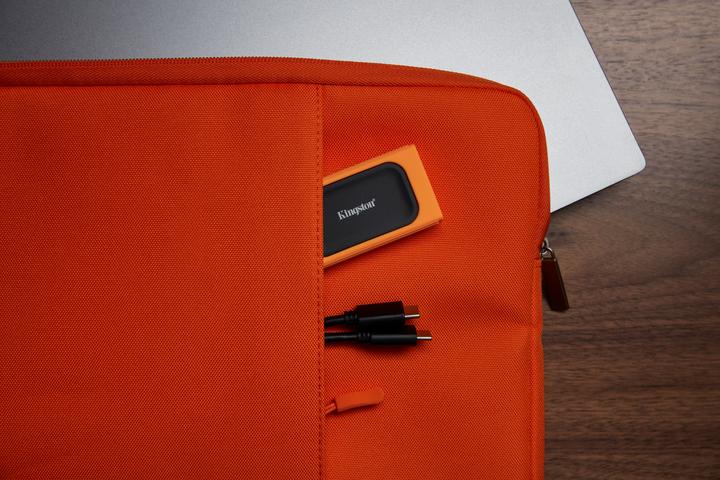 Actual product image Kingston XS SSD Rubber Sleeve 3 Pack - Black Blue Orange