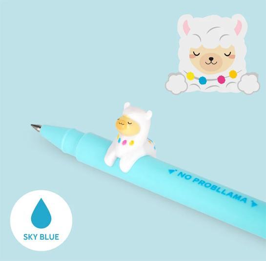 Actual product image Legami Roller gel pen Llama (Blue)