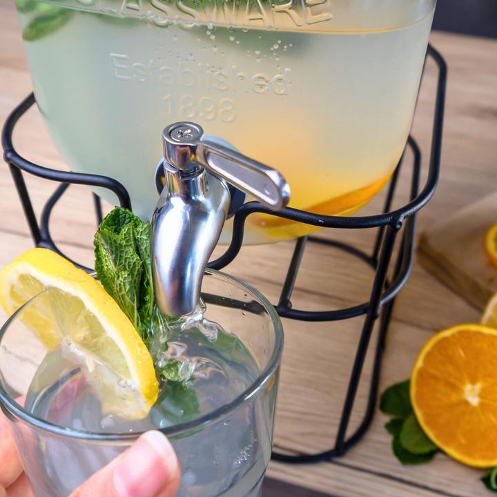 Actual product image Intirilife Glass Beverage Dispenser 4 litres