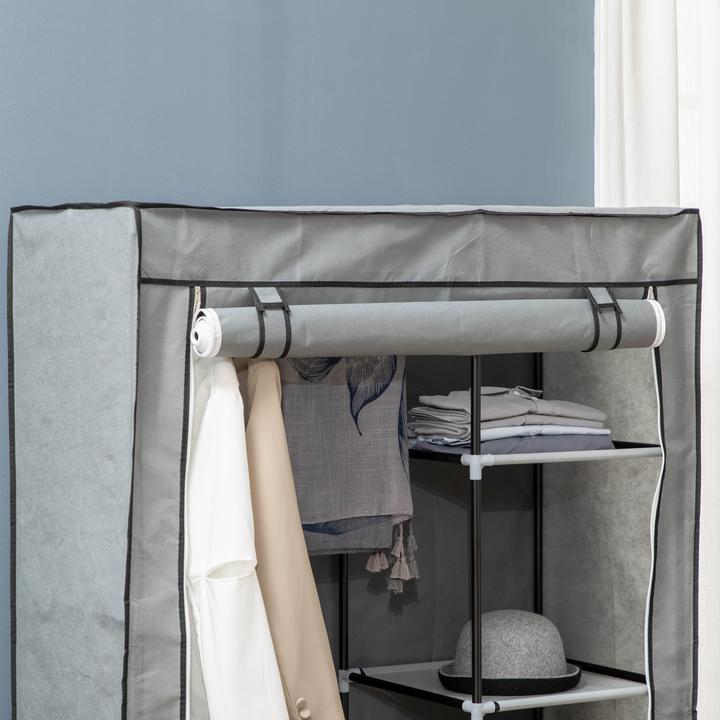 Image du produit Homcom Armoire en tissu avec porte (125 x 43 x 162,5 cm)