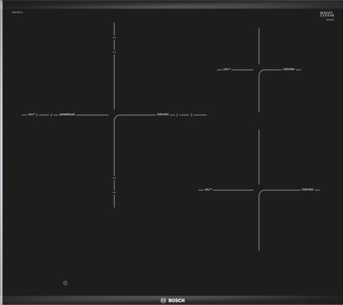 Actual product image Bosch Hausgeräte Series 8 PID675DC1E, Black, Built-in, Zone induction hob, Glass-ceramic, 3 zone(s), 3 zone(s)