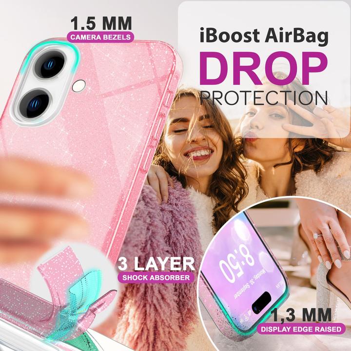 Produktbild Nalia Glitzer Hybrid Hülle (Apple iPhone 16)