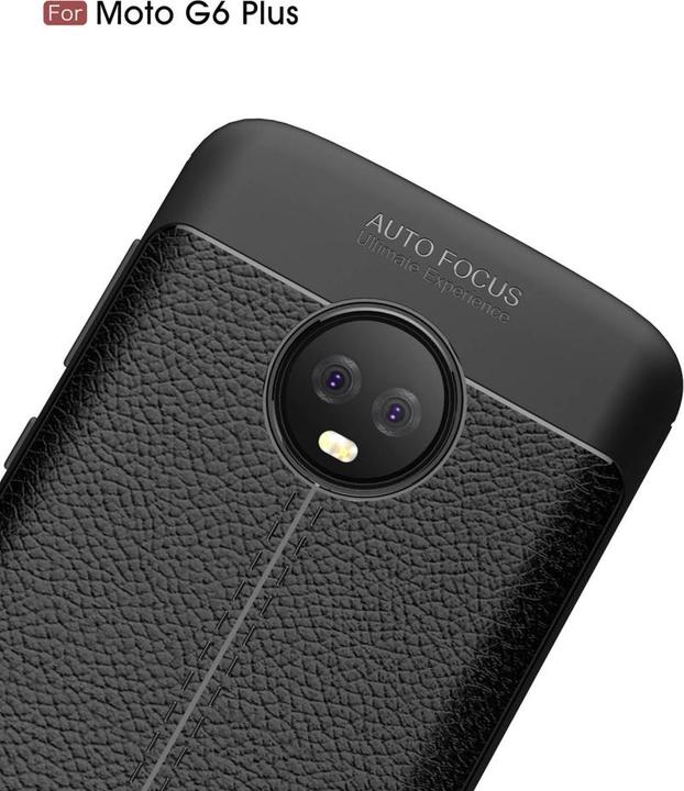 Actual product image Screenguard Motorola Moto G6 Plus Sleeve Leather Design TPU Cover (Motorola Moto G6 Plus)