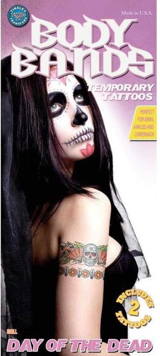 Actual product image Tinsley Transfers Arm Tattoo Day of the Dead