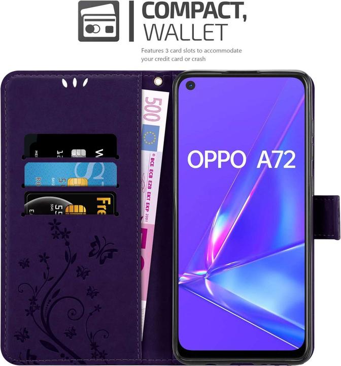 Immagine prodotto Cadorabo Custodia per Oppo A72 Flower Book (Oppo A72)