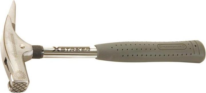 Actual product image Peddinghaus XStriker' roofing hammer with tubular steel handle, rough track (570 g)