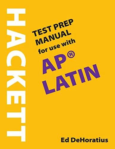 Immagine prodotto A Hackett Test Prep Manual for Use with AP(R) Latin (Inglese, Ed DeHoratius, 2020)