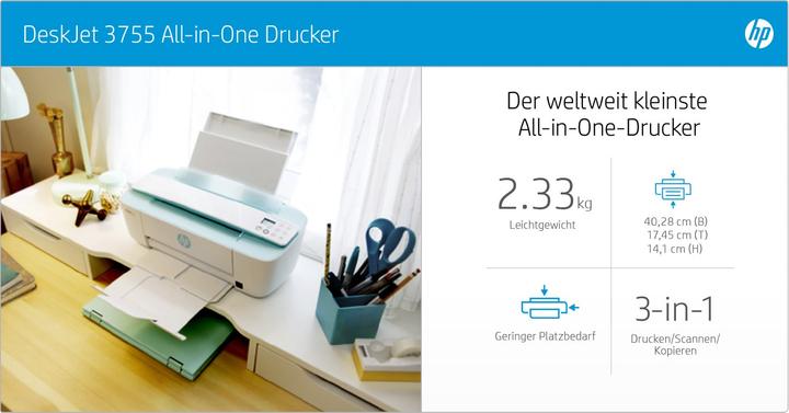 Produktbild HP DeskJet 3750 (Tintenpatrone, Farbe)