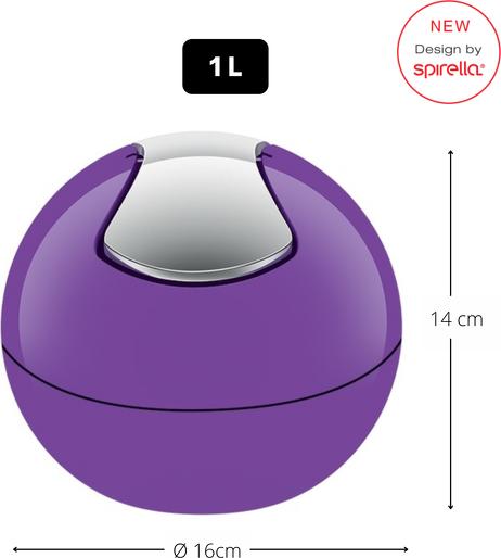 Actual product image spirella Bowl table waste bin (1 l)