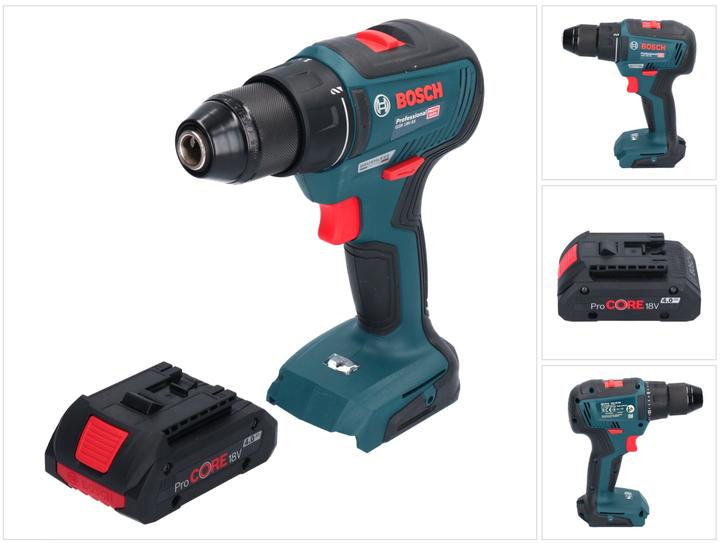 Image du produit Bosch Professional Bosch GSR 18V-55 Professional Perceuse-visseuse sans fil 18 V 55 Nm Brushless + 1x batterie ProCORE (Fonctionnement sur batterie)