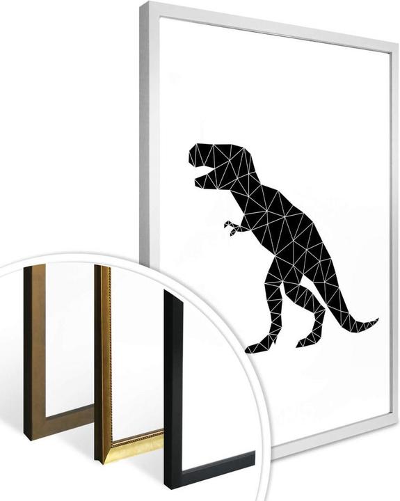 Actual product image Trenddeko Geometric Dinosaur T-Rex (30 x 40 cm)