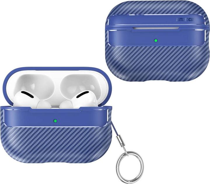 Immagine prodotto Cover-Discount Airpods Pro 2 - Custodia in silicone carbon look blu (Borsa per cuffie)