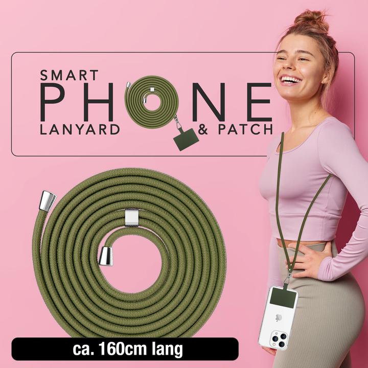 Image du produit Nalia Chaîne universelle pour téléphone portable à porter autour du cou avec pad