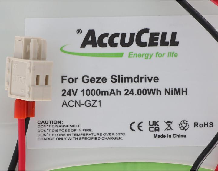 Produktbild XCell Akku Geze Slimdrive, AkkuPack 106863, 25020 (24 V, 900 mAh)