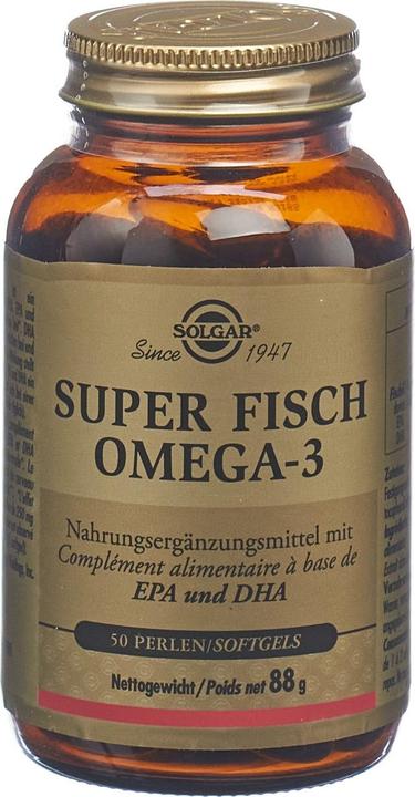 Image du produit Solgar Super Fisch Omega-3 softgels (50 pièce(s), Capsules, 255 g)