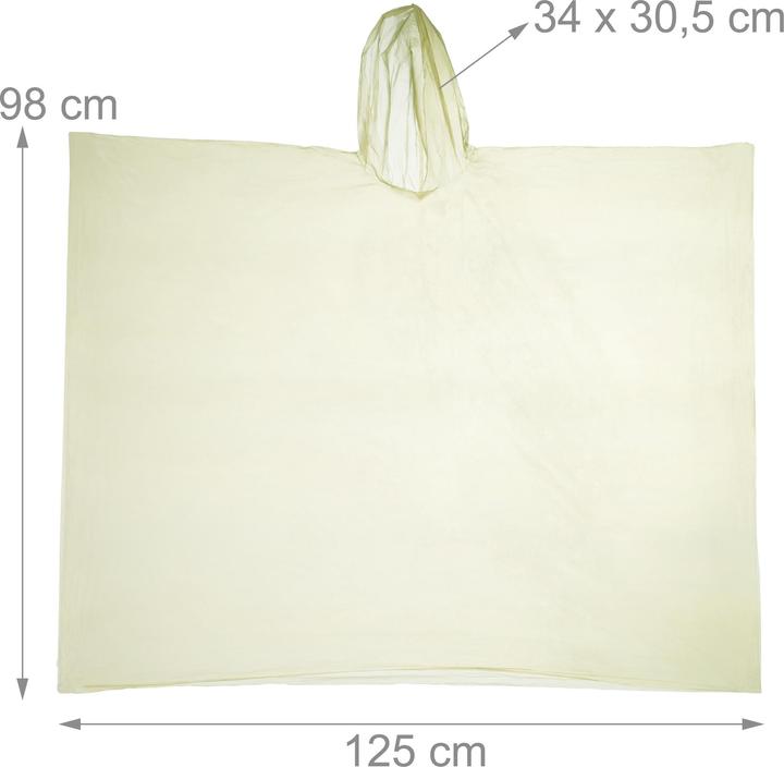 Produktbild Relaxdays Regenponcho (One Size)