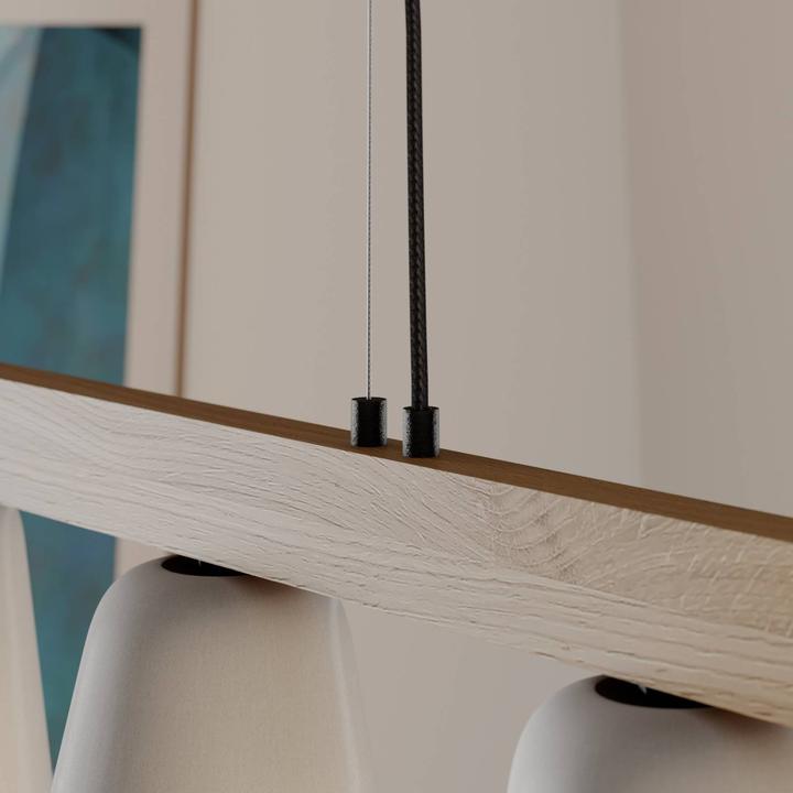 Image du produit Lucande Kalinda Lampe à suspendre Grey/Oak (E14)