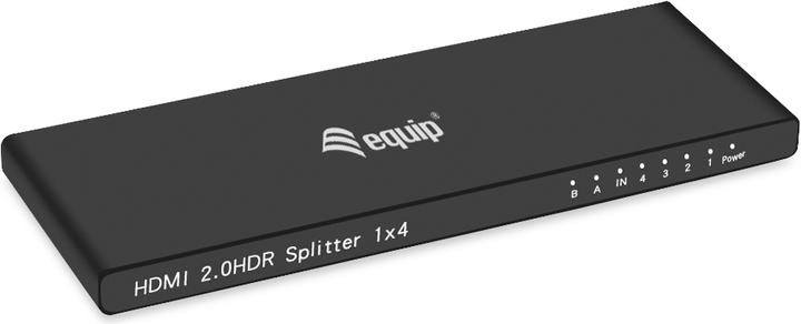 equip HDMI Splitter 2.0 4 Port Ultra Slim 4K/60Hz schwarz
