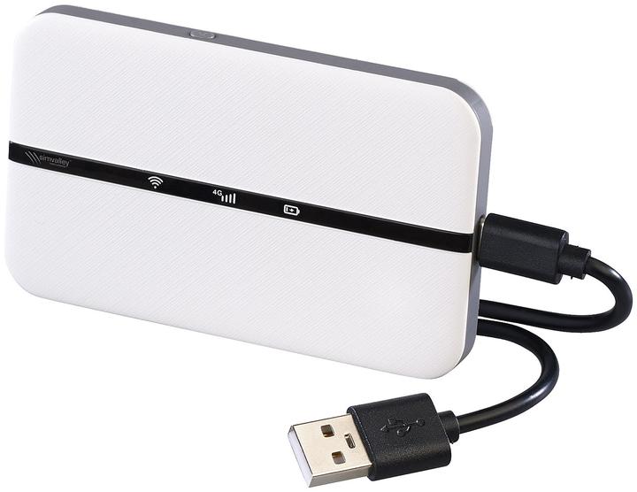 Produktbild Simvalley Mobiler 4G/LTE-Router im Kreditkartenformat