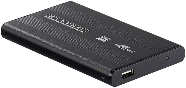 Actual product image Xystec 2.5" aluminum hard drive enclosure USB 2.0 for SATA hard drives (2.5")