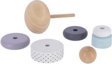 Actual product image Jipy Stacking Tower Ring Wood Uni Colour