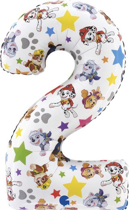 Produktbild Grabo Balloons XL Paw Patrol Zahlen 2 Ballon