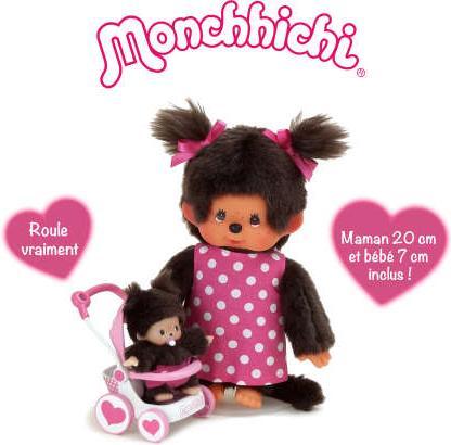 Produktbild Monchhichi Kinderwagenset Mutter mit Bebichhichi (20 cm)