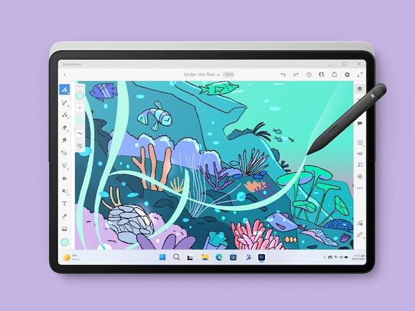 Actual product image Microsoft Surface Laptop Studio 2 (14.40", Intel Core i7-13700H, 64 GB, 1000 GB, DE)