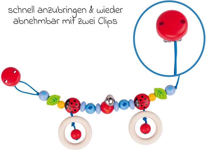 Actual product image Goki Pram Chain Ladybird I