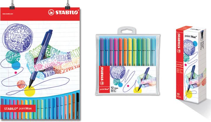 Produktbild STABILO pointMax Filzschreiber (Multicolor, 12 x)