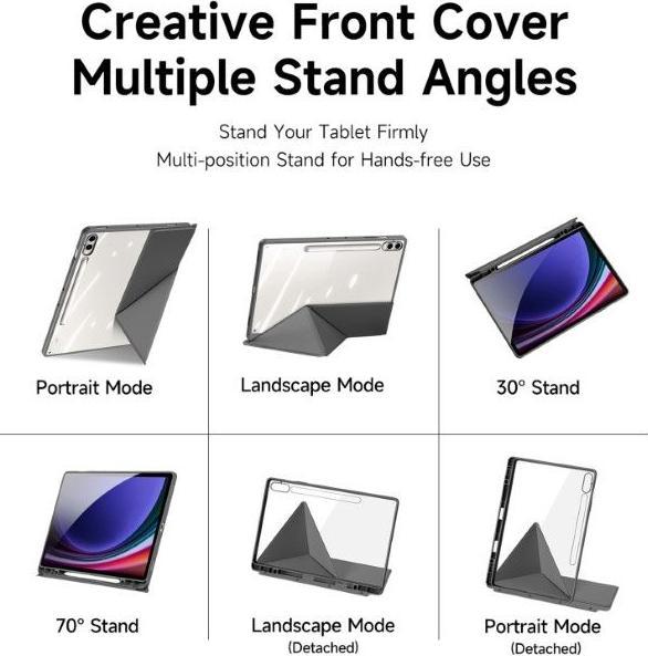 Energie-Label Dux Ducis Magi Series Bookcover Hülle (Galaxy Tab S9 FE+, Galaxy Tab S10+, Galaxy Tab S9+)